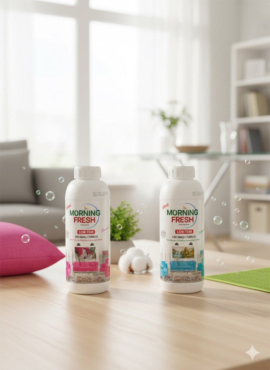 منظف مورنينج فريش متعدد الأغراض (Morning Fresh Multi-Purpose Cleaner): سائل مركز فعال لتنظيف الأسطح المختلفة، السجاد، والمفروشات وإزالة الأوساخ والبقع بكفاءة عالية